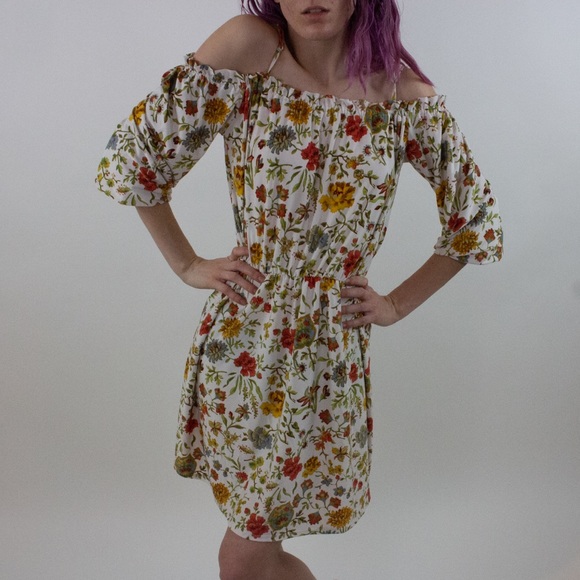 Tacera Floral Off Shoulder Dress - Picture 3 of 3